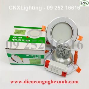 Đèn âm trần cao cấp tản nhiệt dày, chống chói 12W