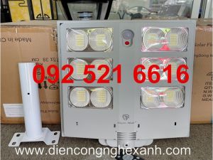 Đèn năng lượng mặt trời liền thể vỏ xám 300W